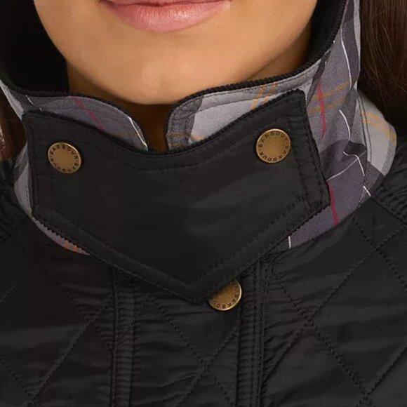 Barbour Beadnell Quilted Polarquilt Jacket, Black, Size 4 - Picture 8 of 8